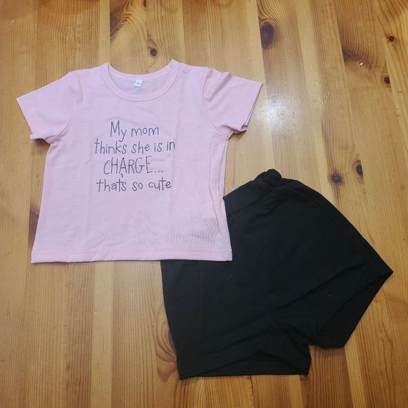 Light Pink Funny Shirt With Shorts - Picture 2 of 2